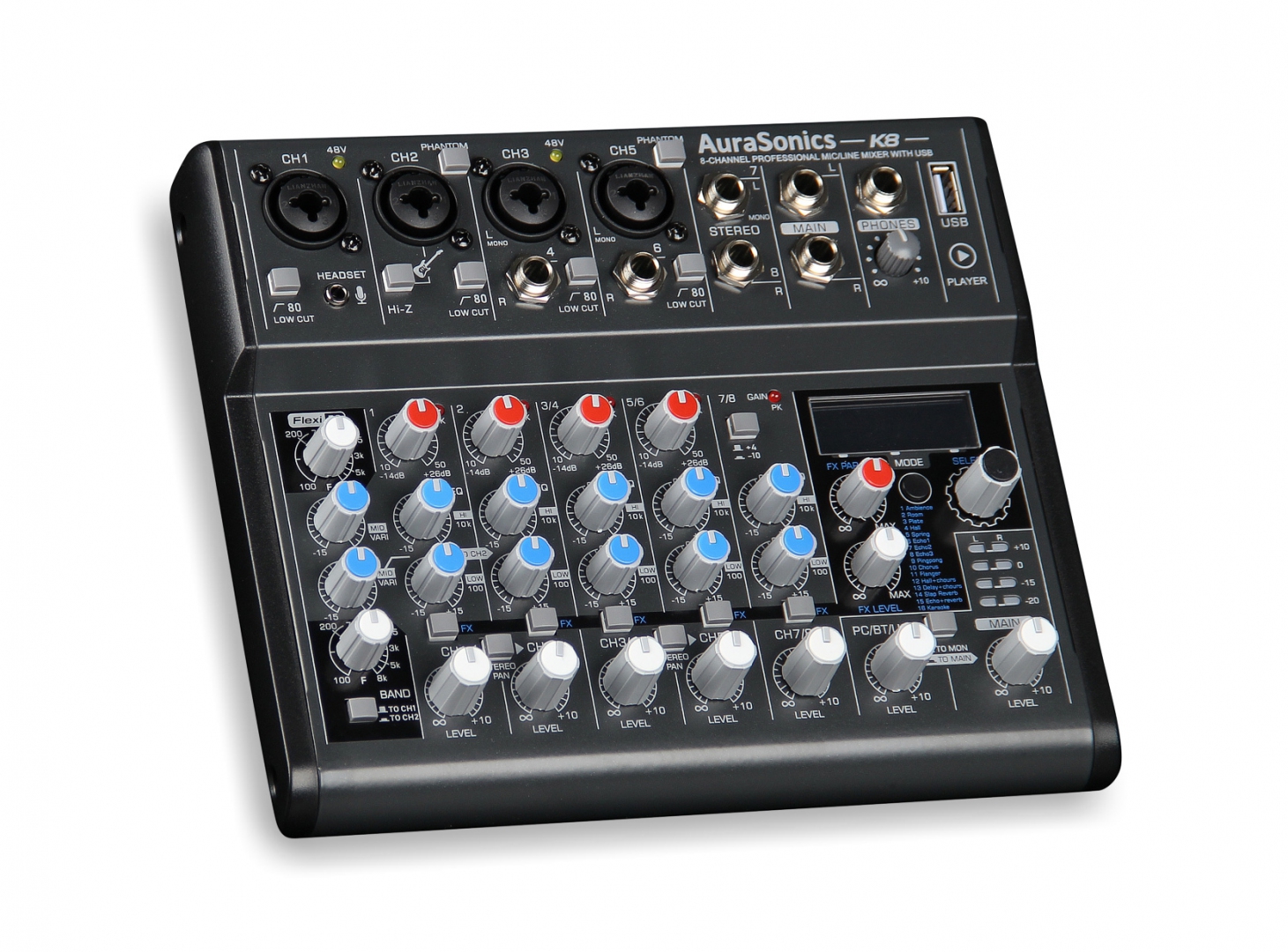AuraSonics K8 компактный микшерный пульт в Кировске