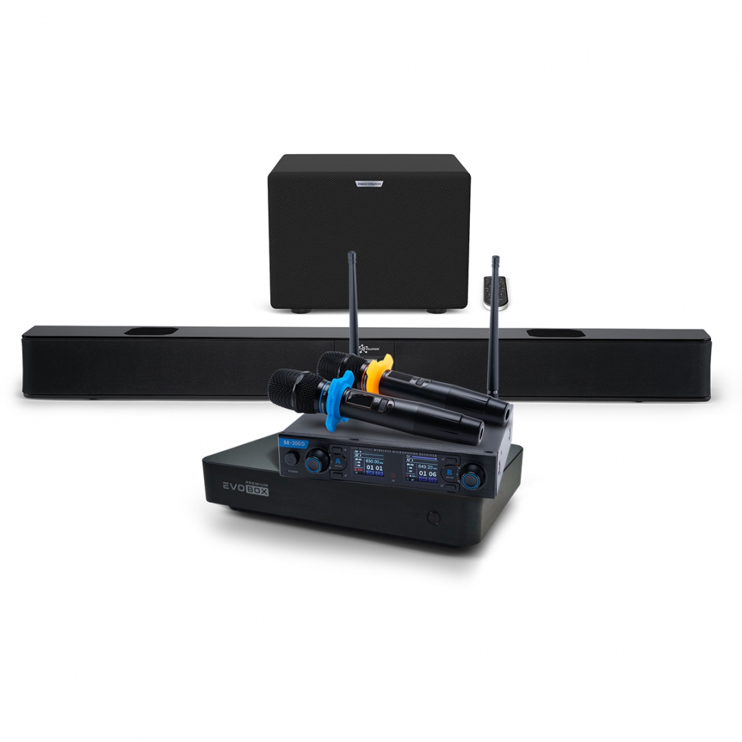 Hi-End караоке-система EVOBOX Premium + EvoSoundBar (саундбар с караоке) в Кировске