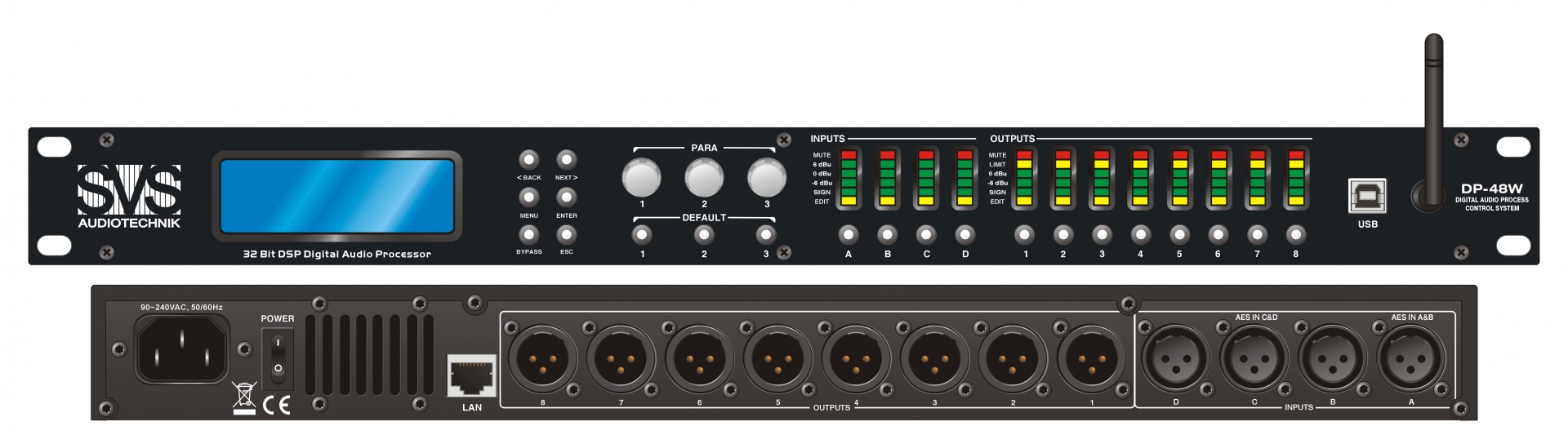 SVS Audiotechnik DP-48W Цифровой процессор: 4 входа 8 выходов в Кировске