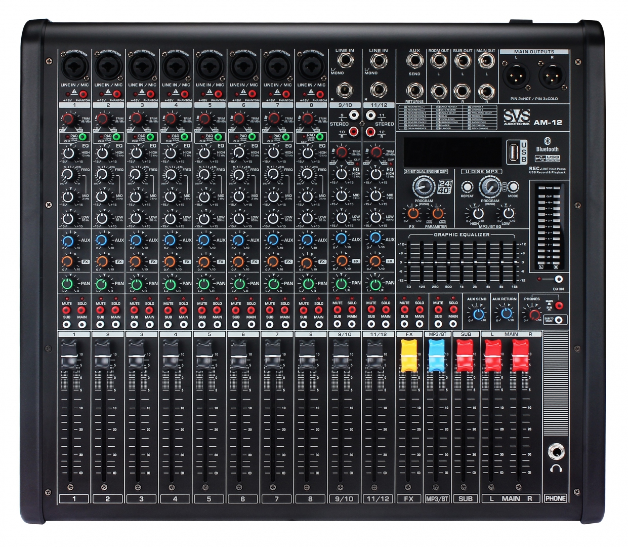 SVS Audiotechnik mixers AM-12 Микшерный пульт аналоговый, 12-канальный в Кировске