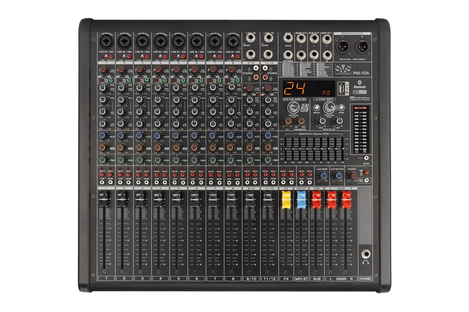 SVS Audiotechnik mixers PM-12A Активный аналоговый микшерный пульт, 12-канальный в Кировске